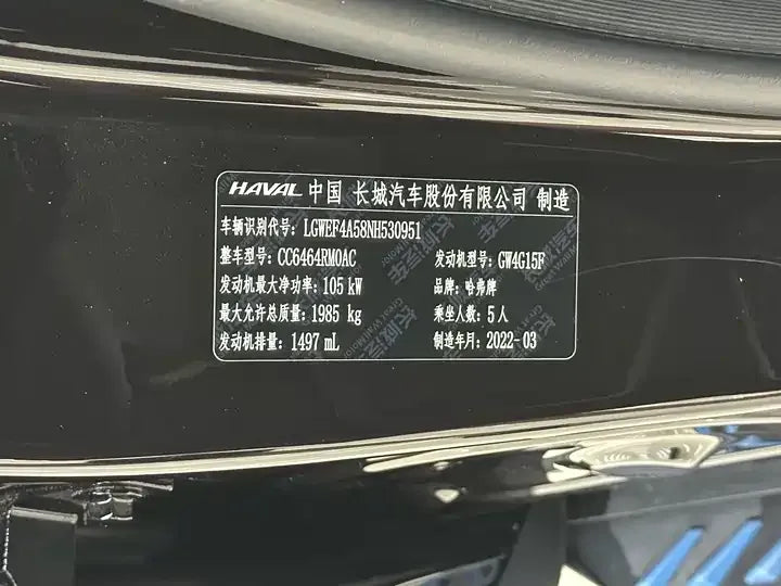 Haval H6 2021 Guochao Edition 1.5T Automatic Champion — 0 Transfers, 38K km, Harbin, China